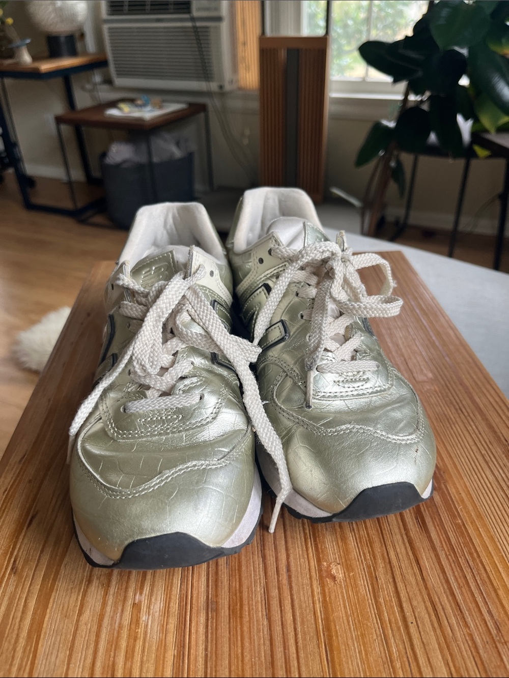 New Balance Gold Ladies Sneakers